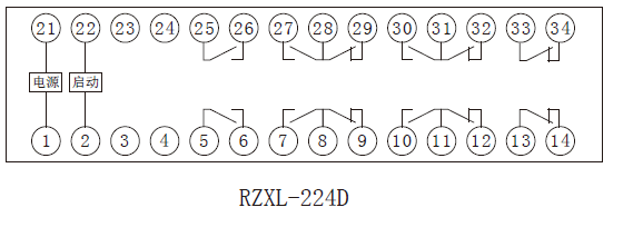 RZXL-D系列小电流启动bat365中文官方网站内部接线图